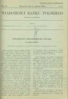 Wiadomości Banku Polskiego, 1938, R. 15, nr 17