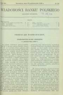 Wiadomości Banku Polskiego, 1938, R. 15, nr 20