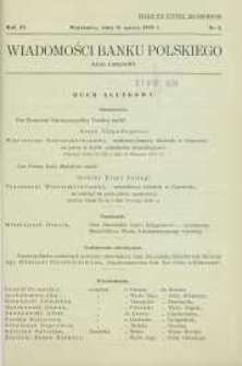 Wiadomości Banku Polskiego : Dział Urzędowy, 1938, R. 4, nr 3