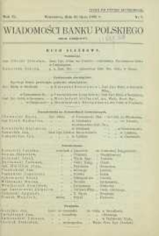 Wiadomości Banku Polskiego : Dział Urzędowy, 1938, R. 4, nr 7