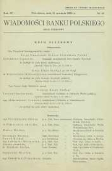 Wiadomości Banku Polskiego : Dział Urzędowy, 1938, R. 4, nr 12