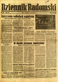 Dziennik Radomski, 1942, R. 3, nr 84