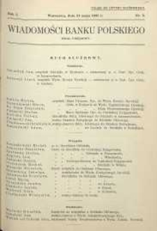 Wiadomości Banku Polskiego : Dział urzędowy, 1935, R. 1, nr 3