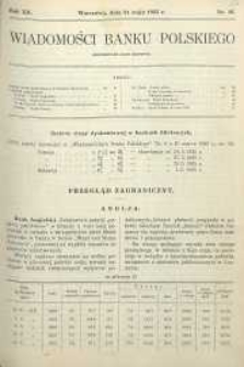 Wiadomości Banku Polskiego, 1935, R. 12, nr 10