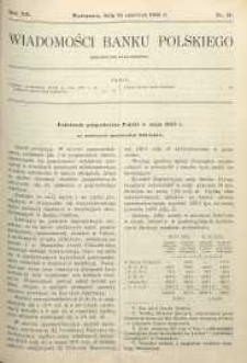 Wiadomości Banku Polskiego, 1935, R. 12, nr 11