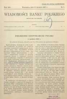 Wiadomości Banku Polskiego, 1937, R. 14, nr 1