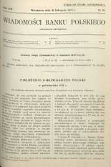 Wiadomości Banku Polskiego, 1937, R. 14, nr 21