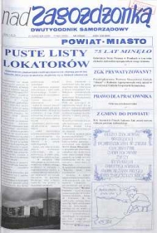 Nad Zagożdżonką, 2000, nr 8