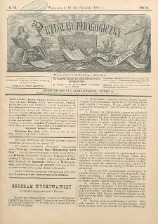 Przegląd Pedagogiczny, 1891, R. 10, nr 18