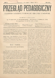 Przegląd Pedagogiczny, 1898, R. 17, nr 5