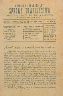 Przegląd Pedagogiczny, 1922, R. 41, nr 2