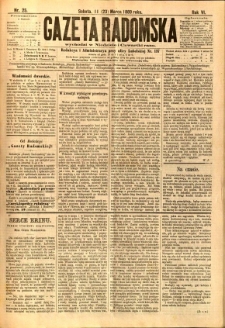 Gazeta Radomska, 1889, R. 6, nr 25