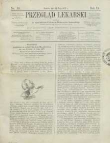 Przegląd Lekarski, 1872, R. 11, nr 19