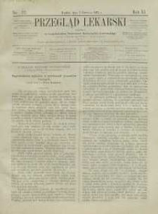 Przegląd Lekarski, 1872, R. 11, nr 22