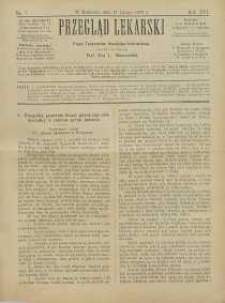 Przegląd Lekarski, 1877, R. 16, nr 7