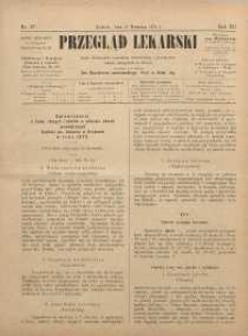 Przegląd Lekarski, 1873, R. 12, nr 37
