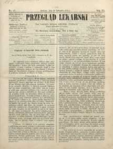 Przegląd Lekarski, 1873, R. 12, nr 47