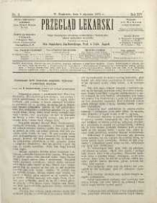 Przegląd Lekarski, 1875, R. 14, nr 2