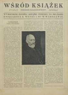 Wśród książek, Dodatek do „Świat” 1913, R. 8, nr 39