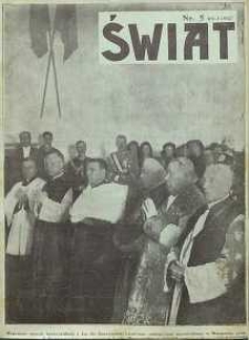 Świat, 1927, R. 22, nr 5