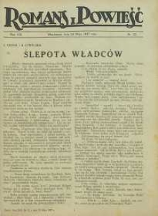Romans i powieść, 1927, R.19, nr 22