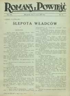 Romans i powieść, 1927, R.19, nr 27