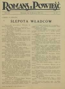 Romans i powieść, 1927, R.19, nr 37