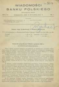 Wiadomości Banku Polskiego, 1934, R. 11, nr 1