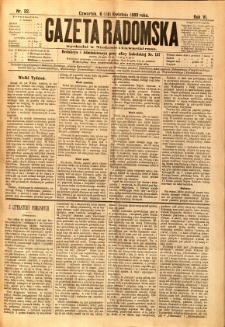 Gazeta Radomska, 1889, R. 6, nr 32