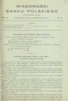 Wiadomości Banku Polskiego, 1934, R. 11, nr 11