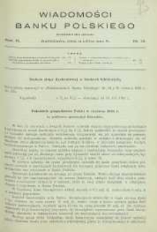 Wiadomości Banku Polskiego, 1934, R. 11, nr 13