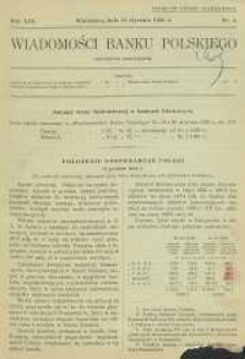 Wiadomości Banku Polskiego, 1936, R. 13, nr 1