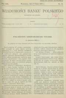 Wiadomości Banku Polskiego, 1936, R. 13, nr 13