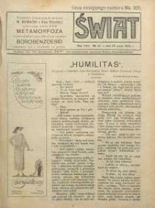 Świat, 1922, R. 17, nr 20