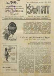 Świat, 1922, R. 17, nr 27