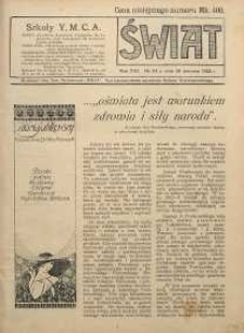 Świat, 1922, R. 17, nr 34