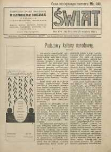 Świat, 1922, R. 17, nr 38