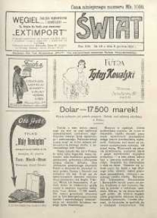 Świat, 1922, R. 17, nr 49
