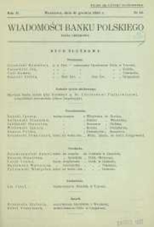 Wiadomości Banku Polskiego : Dział urzędowy, 1936, R. 2, nr 12