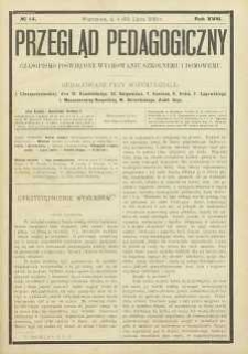 Przegląd Pedagogiczny, 1899, R. 18, nr 14