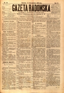 Gazeta Radomska, 1889, R. 6, nr 35