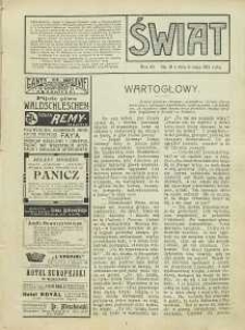 Świat, 1912, R. 7, T. 13, nr 18