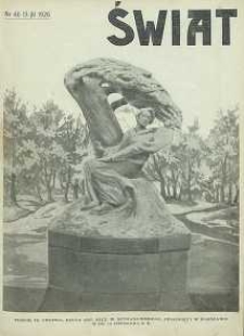 Świat, 1926, R. 21, nr 46