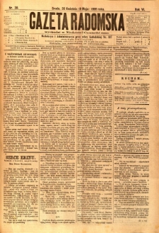 Gazeta Radomska, 1889, R. 6, nr 38