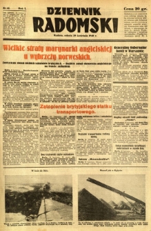 Dziennik Radomski, 1940, R. 1, nr 42