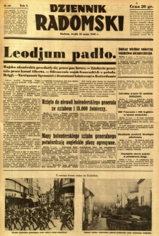 Dziennik Radomski, 1940, R. 1, nr 62