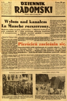 Dziennik Radomski, 1940, R. 1, nr 70