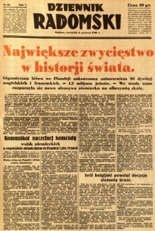 Dziennik Radomski, 1940, R. 1, nr 80