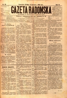 Gazeta Radomska, 1889, R. 6, nr 46