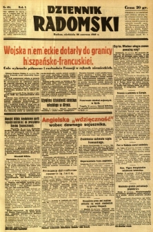 Dziennik Radomski, 1940, R. 1, nr 101